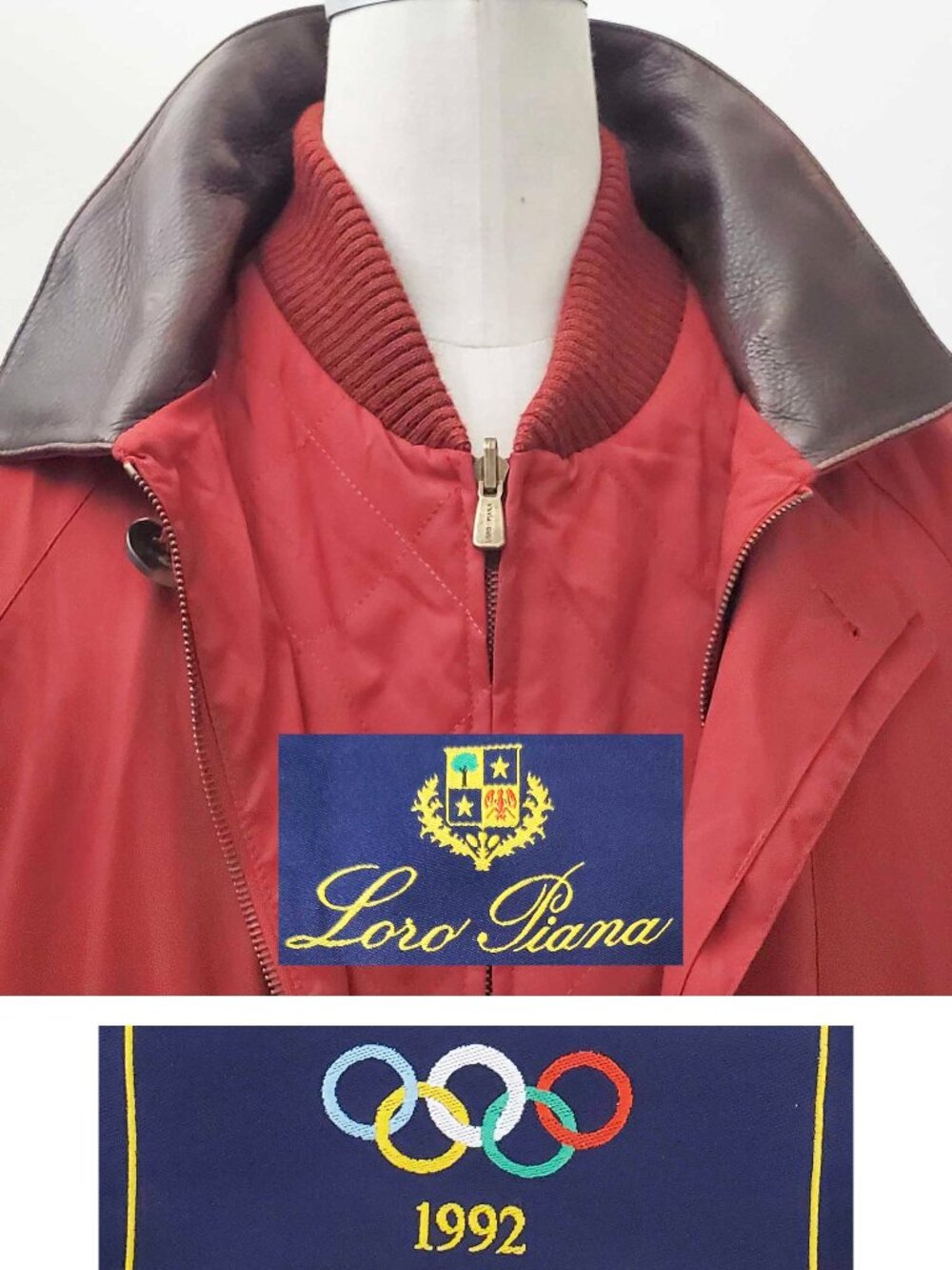 VTG Loro Piana 1992 OLYMPICS TEAM Horsey JACKET W/Cashmere Lined DETACH VEST M
